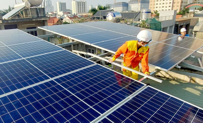 Hệ thống điện mặt trời cho công trình kinh doanh ở Hà Nội, hướng tới tối ưu chi phí.