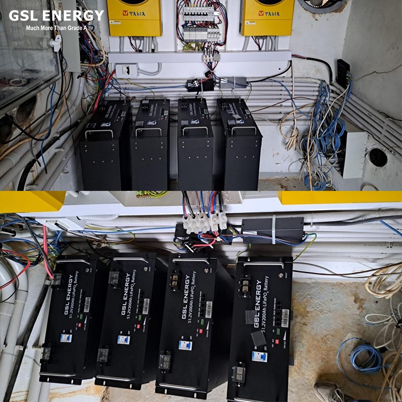 Hệ thống pin lưu trữ GS Power lắp đặt gọn gàng trong không gian kỹ thuật gia đình